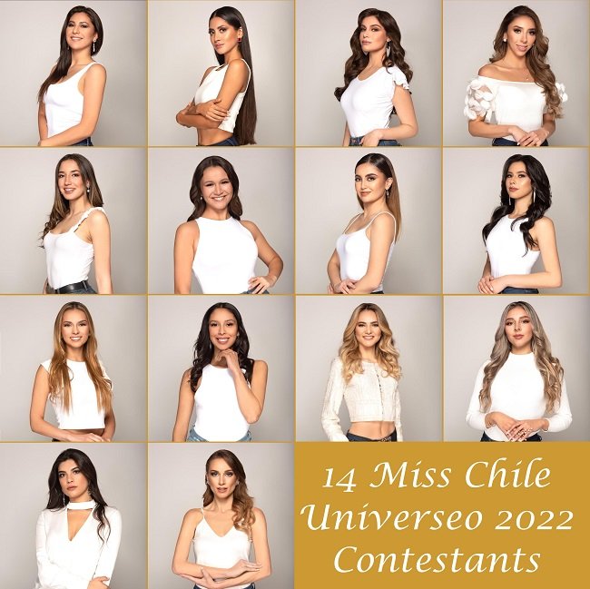 14 Miss Universo Chile 2022 Contestants