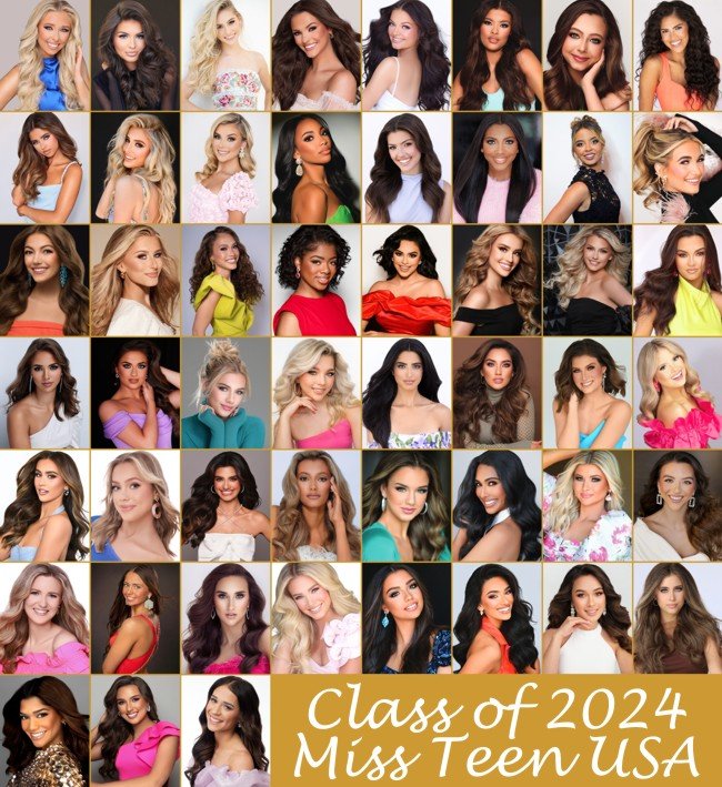 The 51 Contestants Vying Miss Teen USA 2024 Crown