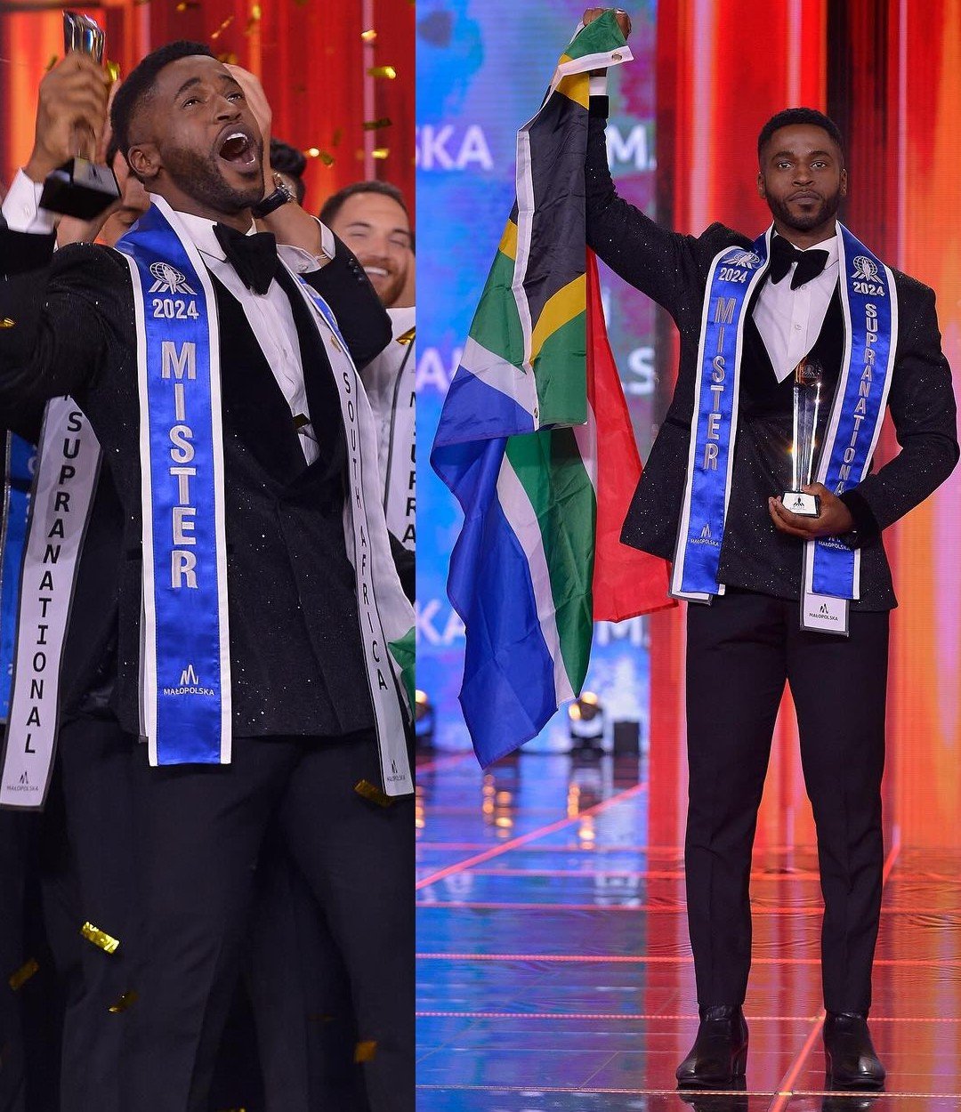 Fezile Mkhize of South Africa wins Mister Supranational 2024 Blue Sash