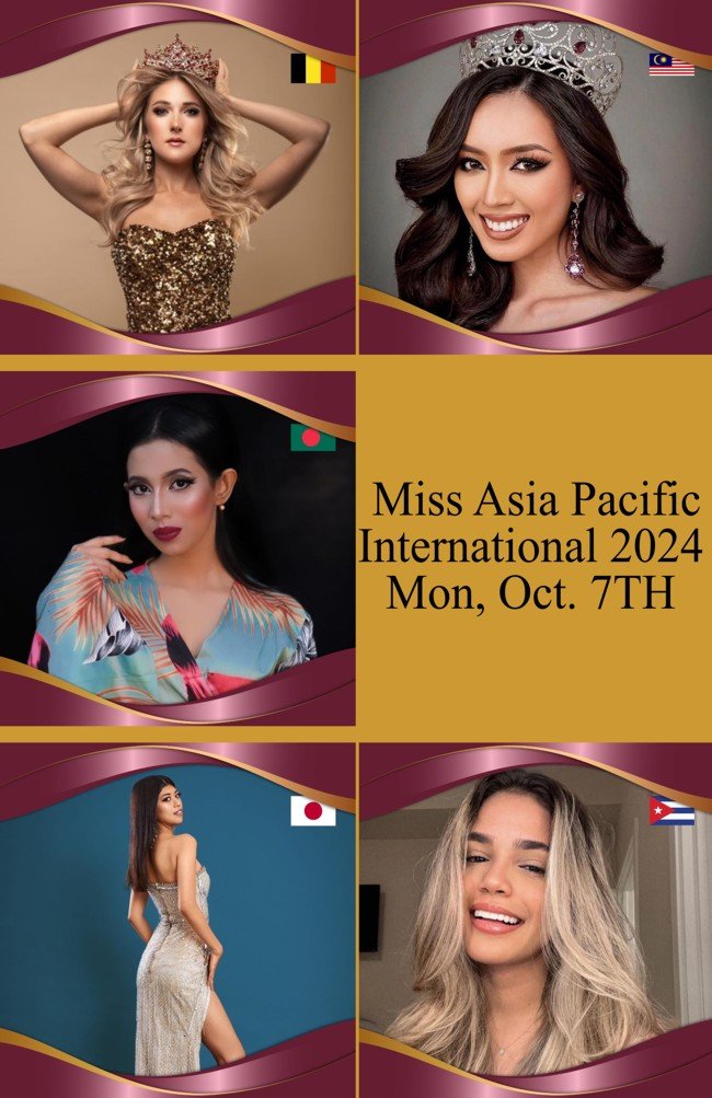 The First 5 Contestants Miss Asia Pacific International 2024